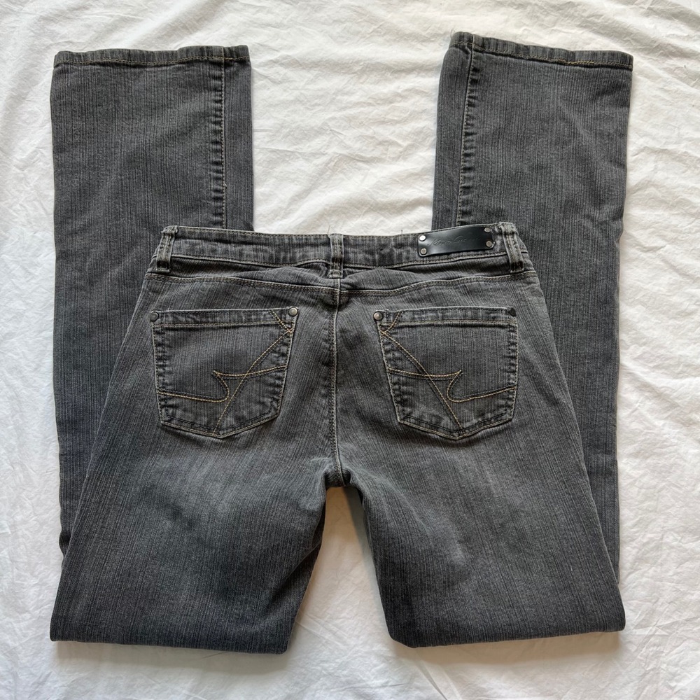 vintage y2k black low rise bootcut jeans